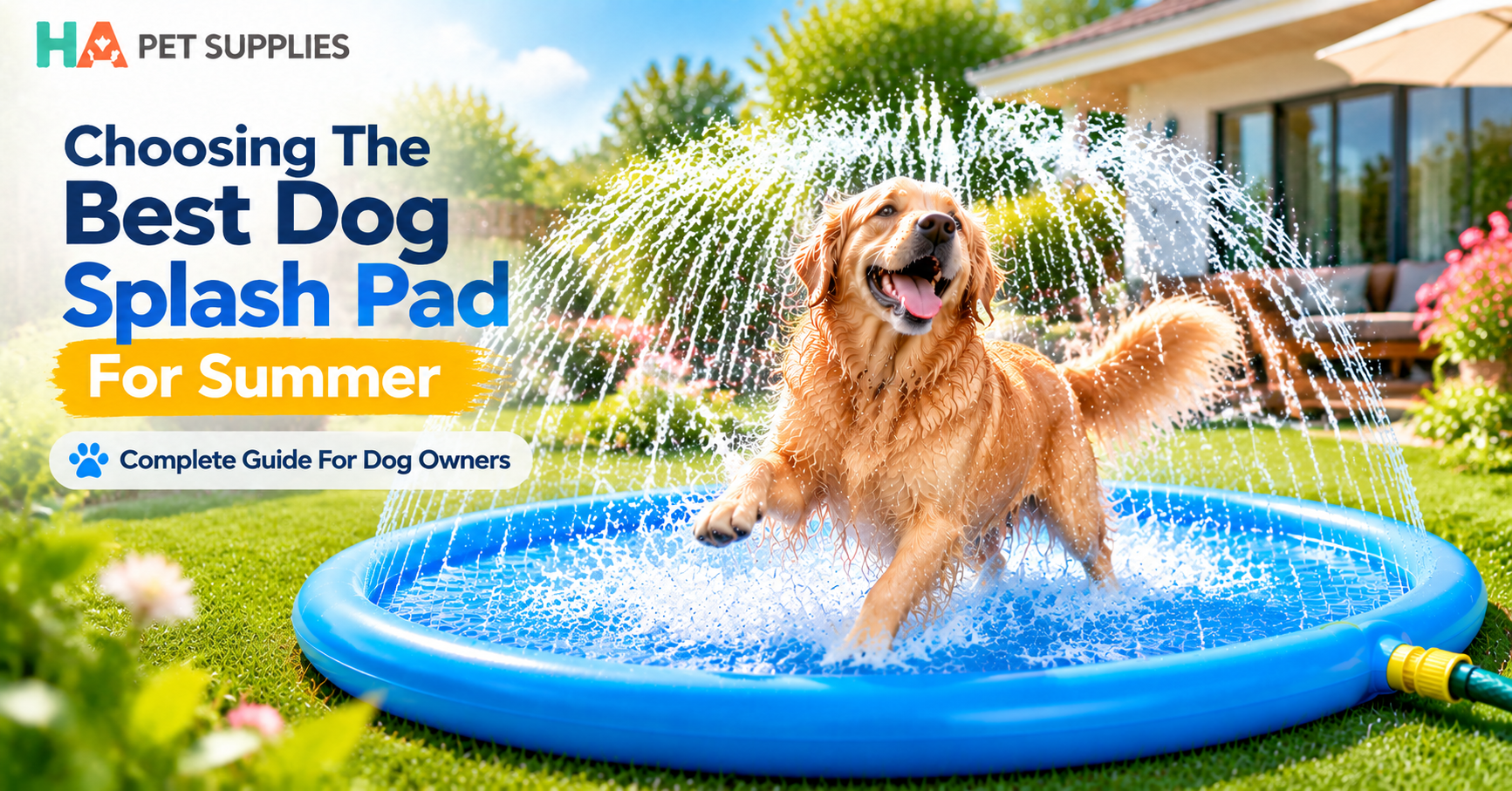 Best dog splash pad for summer buying guide showing how to choose the right splash pad size and features