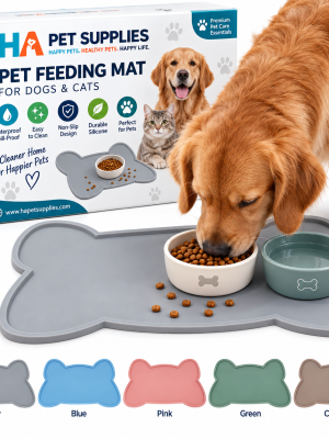 Dog food mat