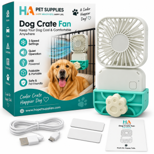 Dog crate fan