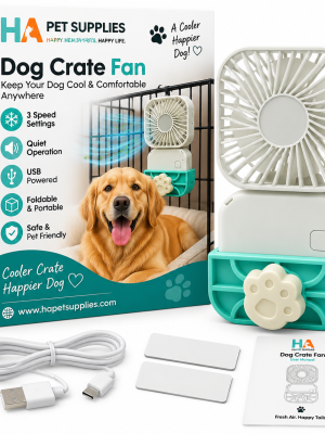 Dog crate fan