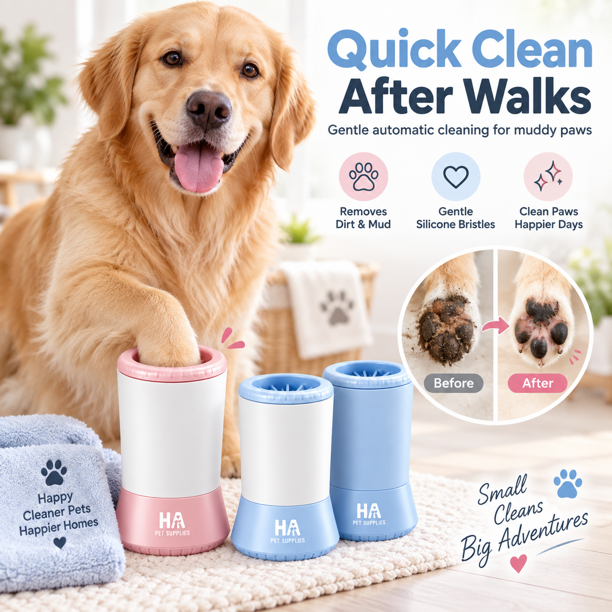 Quick clean after a walk hapetsupplies image 2