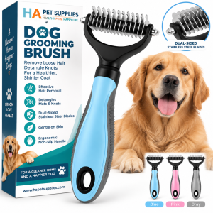 Dog shedding brush