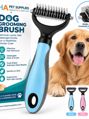 Dog shedding brush