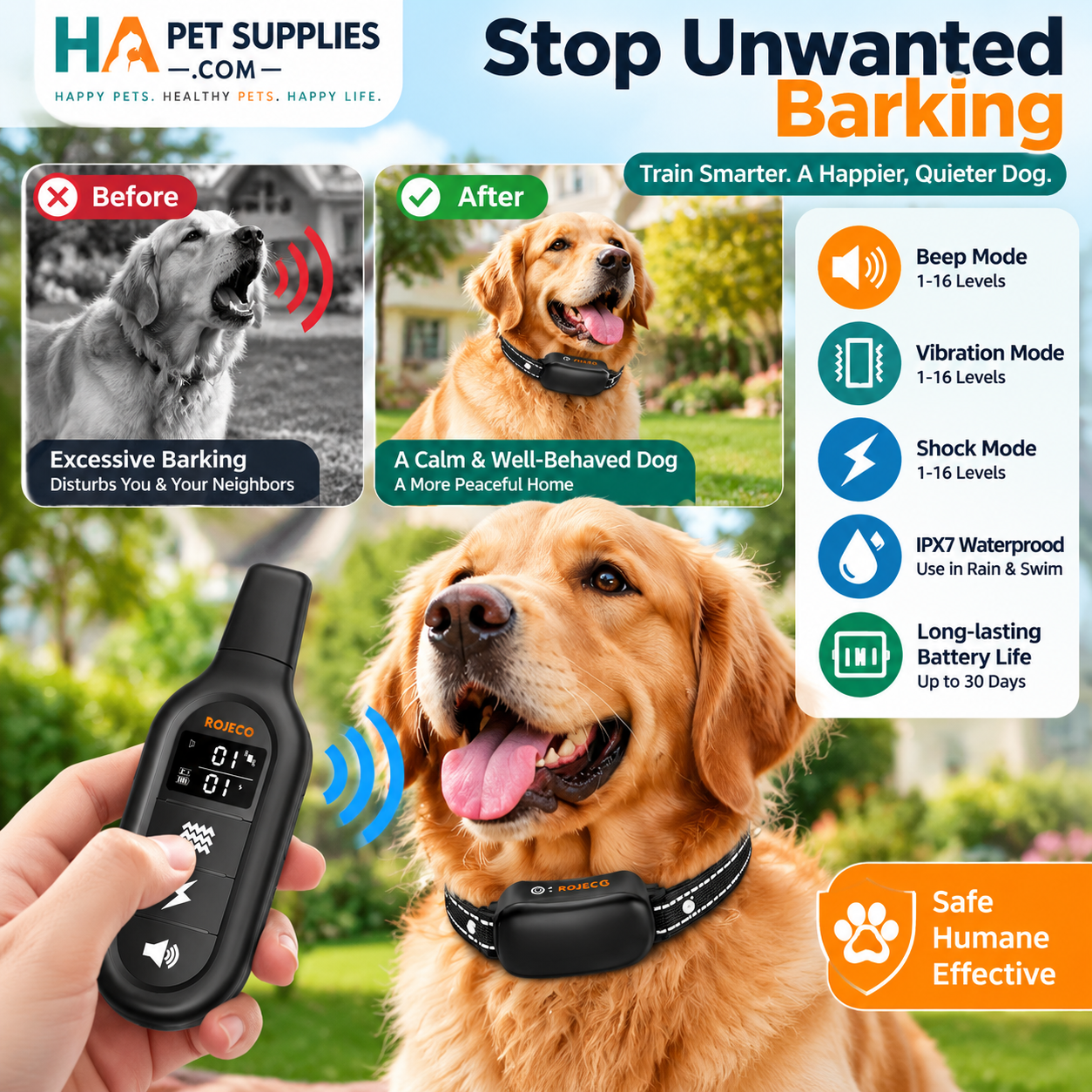Stop unwanted barking hapetsupplies image 2