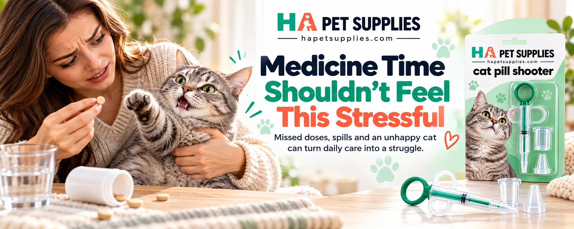 Cat pill shooter for cats refusing medicine