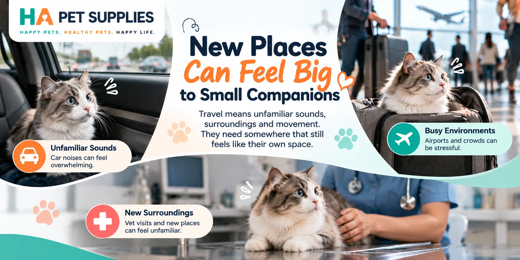 Cat airline carrier for car travel airports vet visits and unfamiliar environments