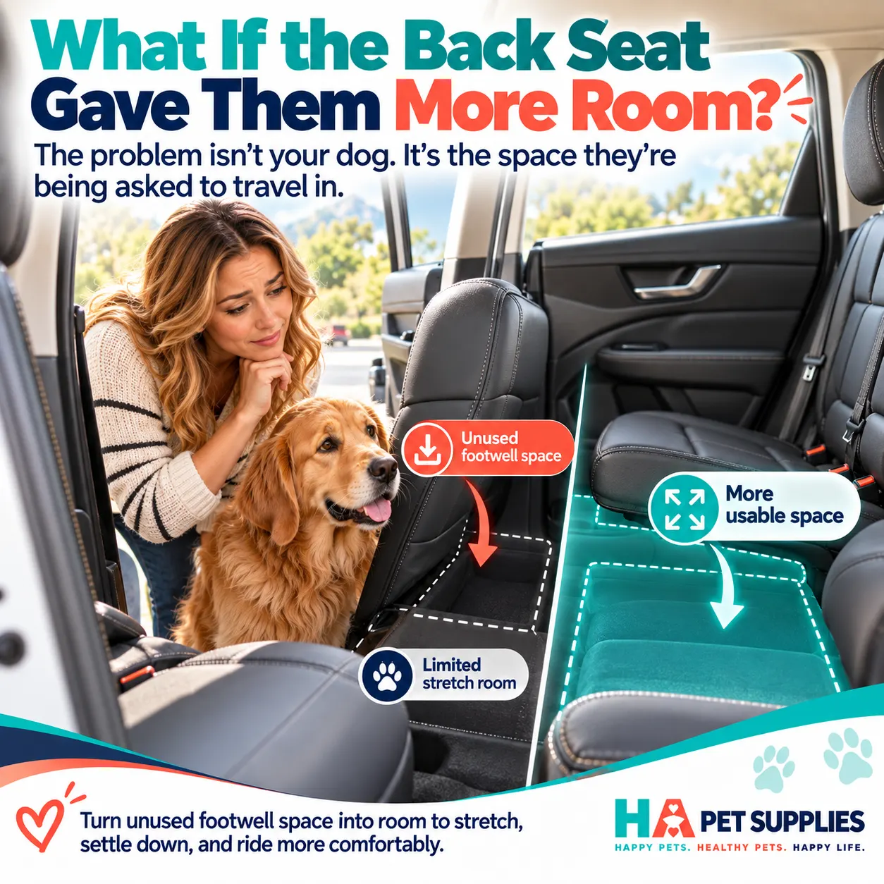 back seat extender for dogs creates more usable travel space