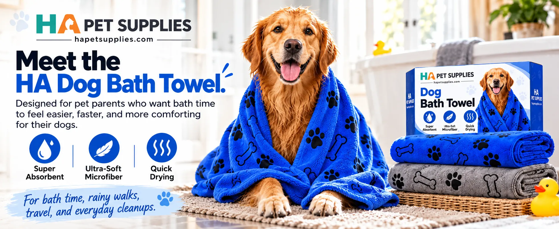 microfiber dog bath towel for large dogs