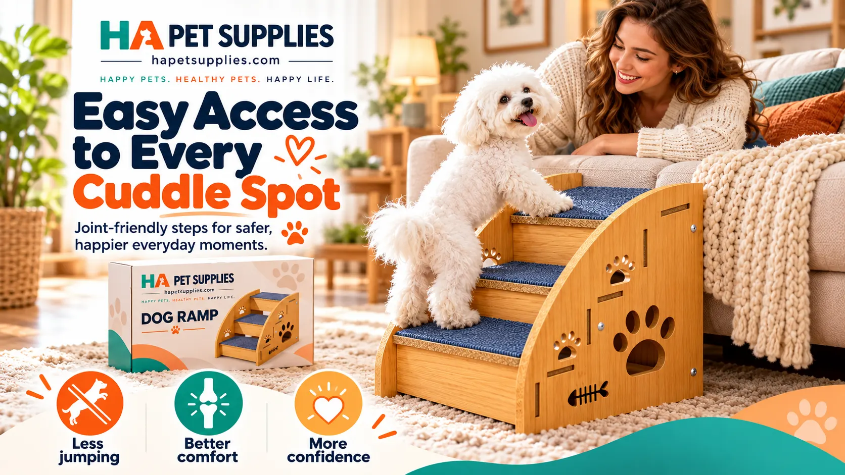 Buy dog ramp online alternatives with blue carpeted dog steps for sofas