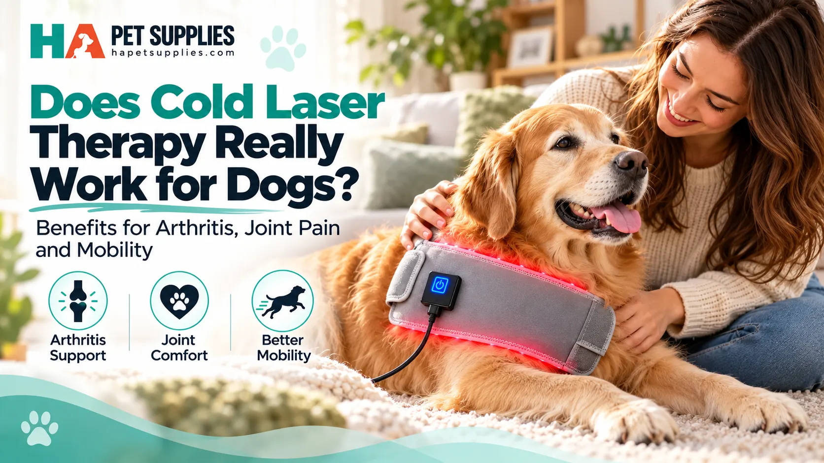Cold laser therapy for dogs with arthritis and mobility support