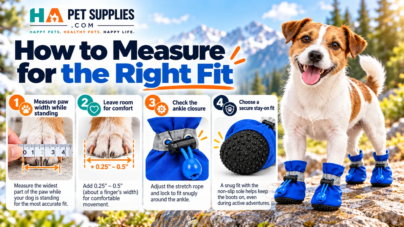 Best dog boots for all weather paw measuring guide
