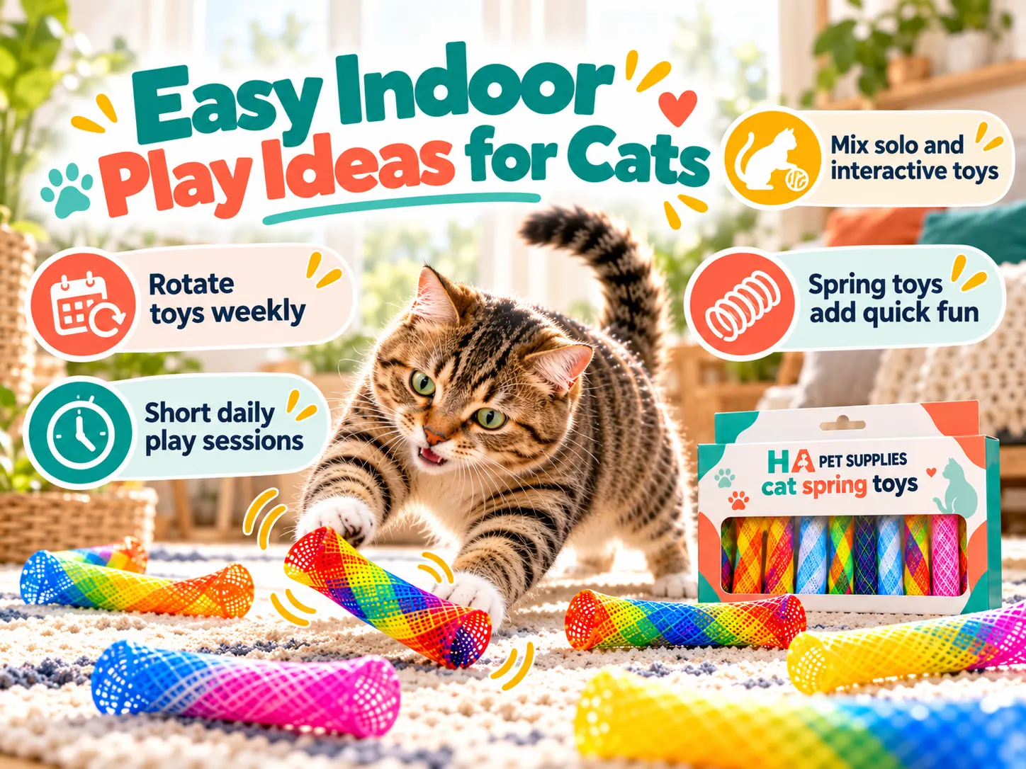 Best cat toys for bored indoor cats during fun daily play