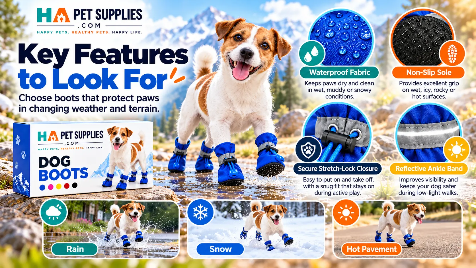 Best dog boots for all weather protective design features