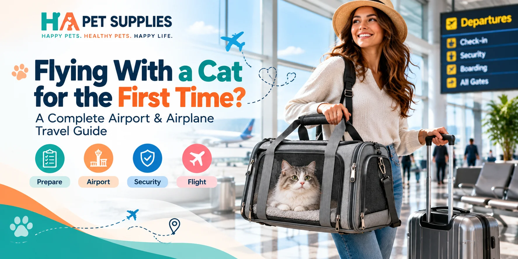 flying with a cat for the first time in airline carrier