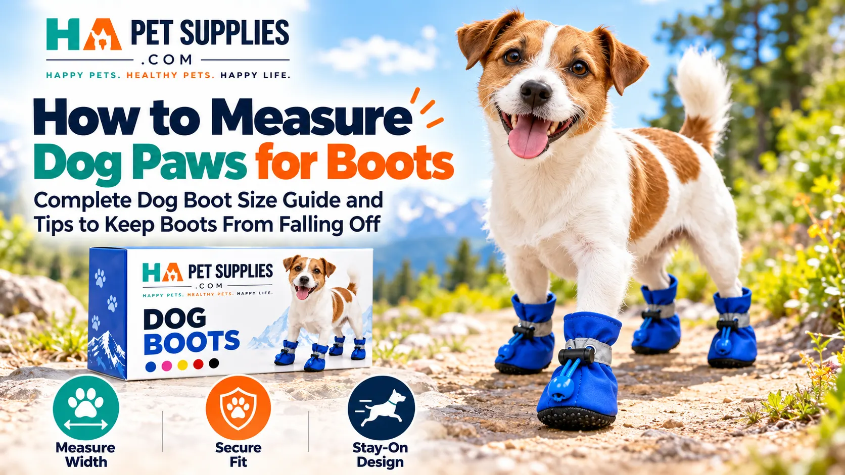 How to measure dog paws for boots and choose secure fitting footwear