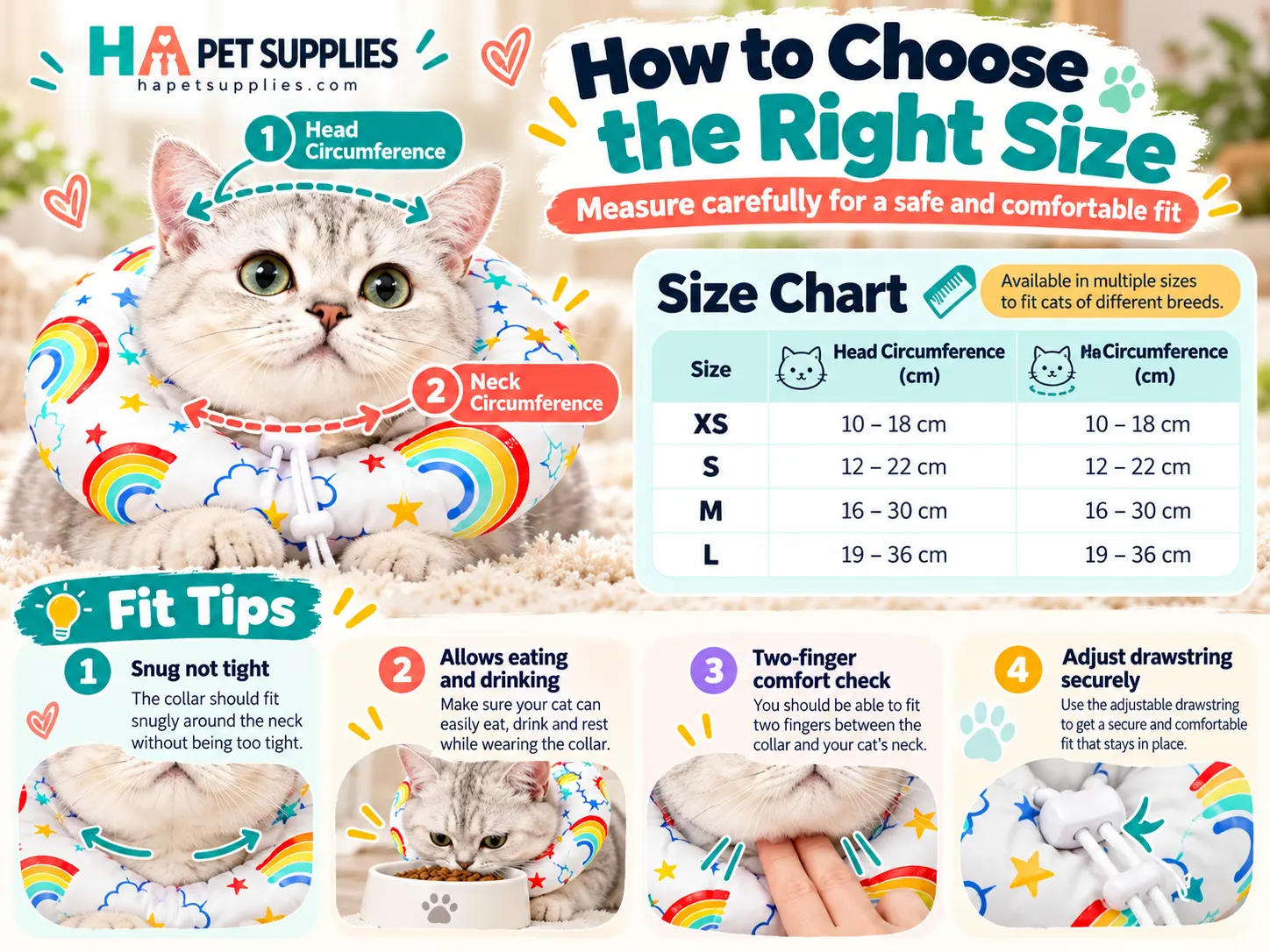 Best cat recovery collar size chart and measurement guide