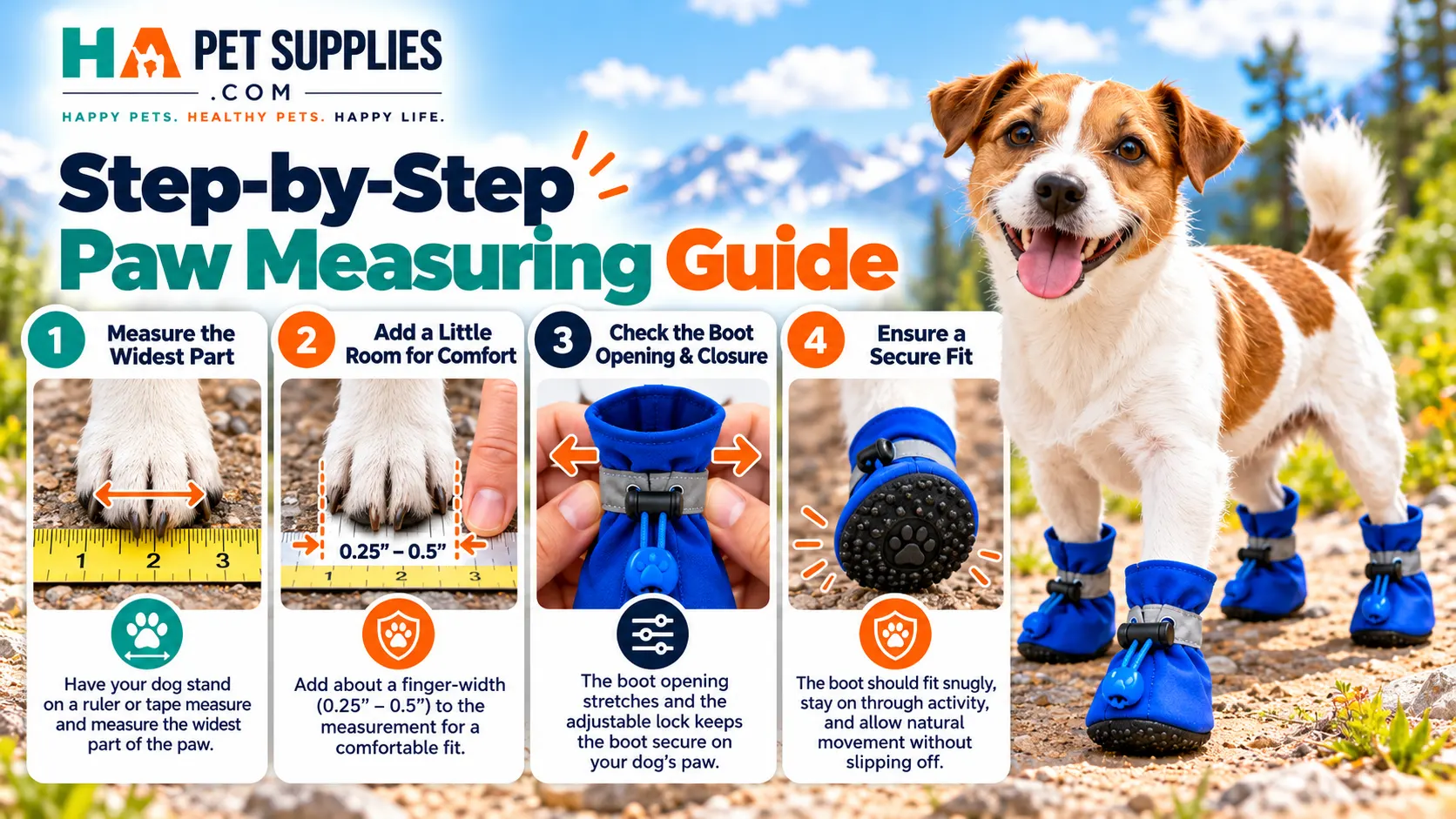 How to measure dog paws for boots step by step guide