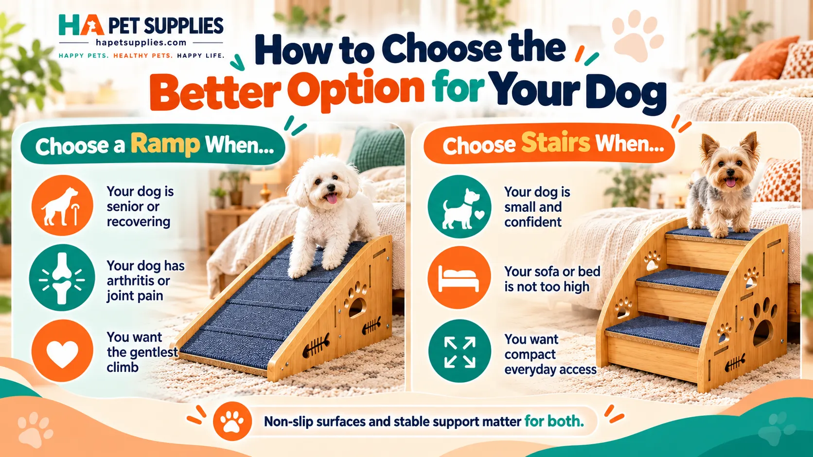 Dog ramp vs stairs guide for safe climbing and mobility