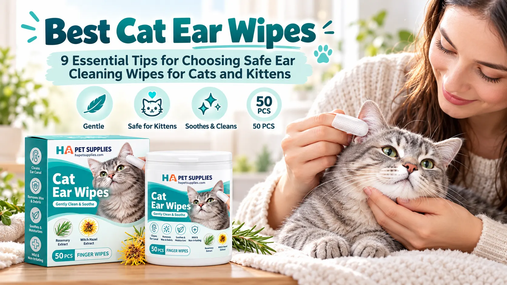 Best cat ear wipes for gentle outer ear cleaning