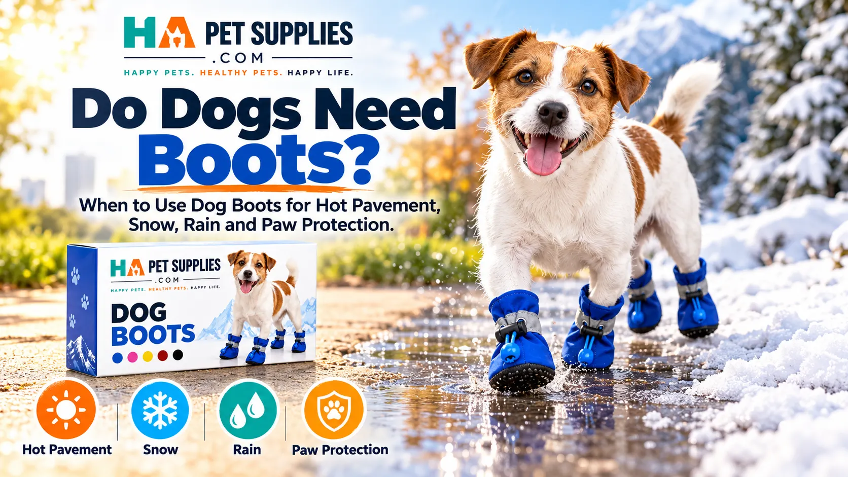 Do dogs need boots for snow rain and hot pavement