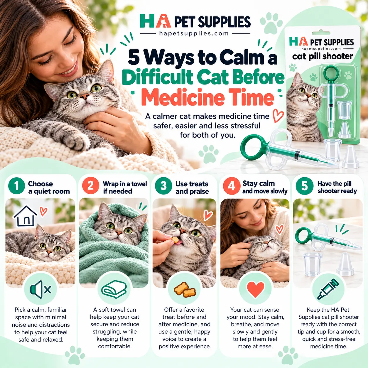 Cat won't take a pill five ways to prepare a calmer cat