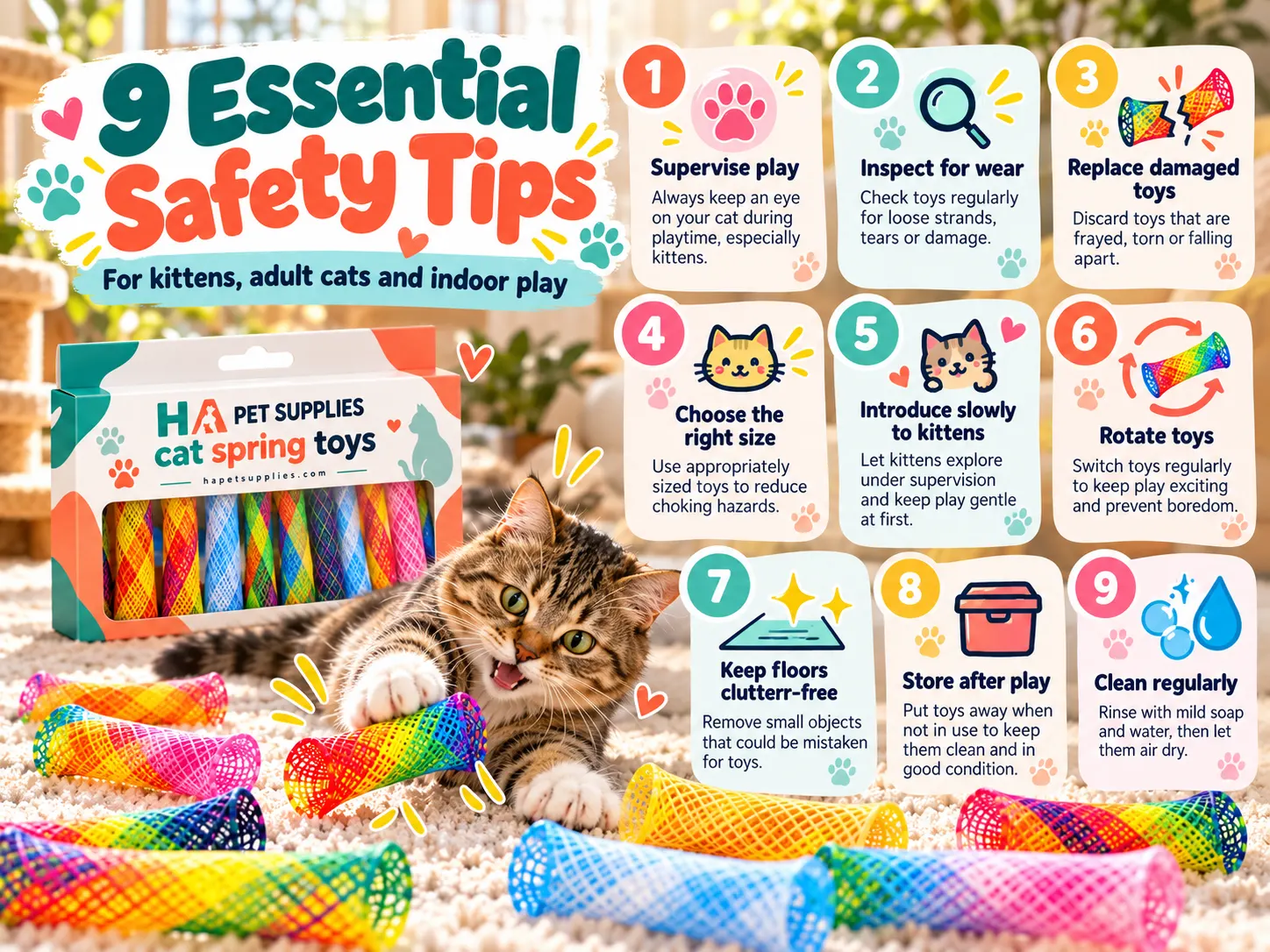 Are cat spring toys safe nine essential safety tips for kittens