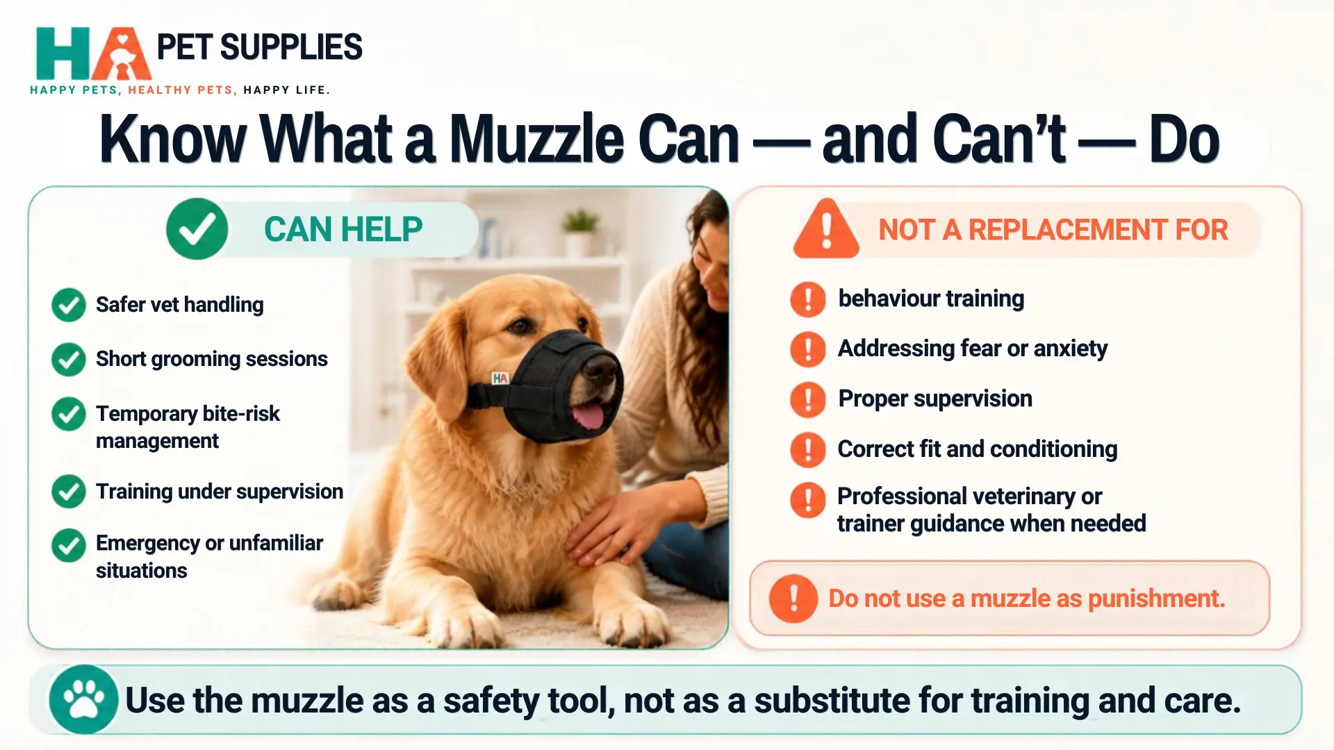 When should a dog wear a muzzle safety guide and key limitations